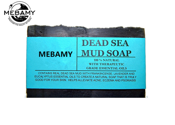 Sapone fatto a mano organico del fango del mar Morto, pelle naturale del sapone della lavanda dell'olio essenziale pulita