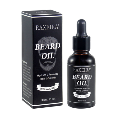 L'etichetta privata organica ammorbidisce l'olio d'idratazione della crescita della barba di forza per gli uomini