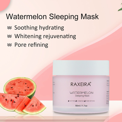 maschera d'idratazione di notte acida ialuronica di sonno dell'anguria della maschera di protezione di cura di pelle 50ml