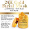 la maschera di protezione di erbe di cura di pelle dell'oro 30ml 24k riordina i pori degli strizzacervelli e degli sblocchi