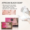 Il sapone del nero dell'Africa dell'etichetta privata per le chiazze cutanee asciutte dell'acne sfregia la rimozione