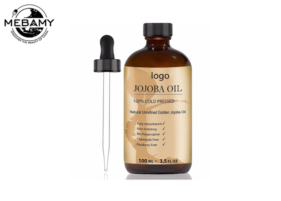 Oli essenziali puri liquidi, olio di jojoba pressato a freddo organico per pelle/capelli