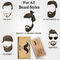 Il corredo naturale di cura della barba degli uomini include l'olio 60ml della barba/balsamo 2.82oz/pettine di legno della barba